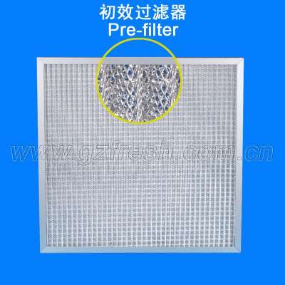 G2 Metal mesh panel air filter used in high temperature ventilation systems