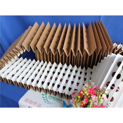 Cardboard Spray Booth Pleated Air Filters Kraft Folding Filter Paper